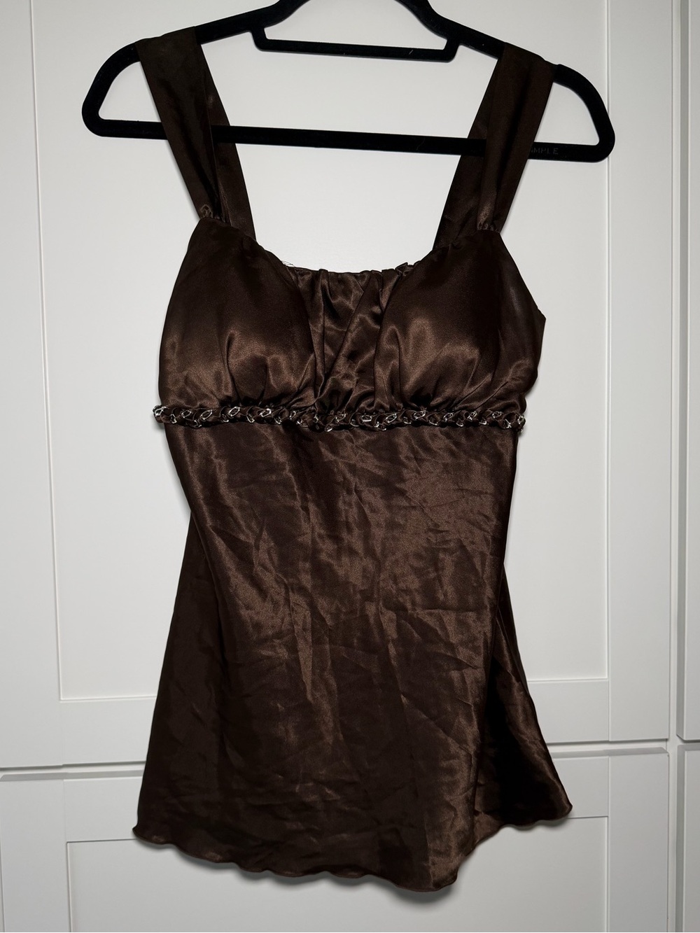 Vintage Ally B. Silk Chain Whimsigoth Fairy Grunge Y2K 90s Tank Top Babydoll
